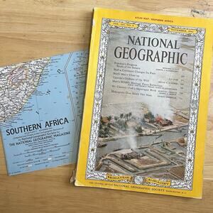 Vintage National Geographic November 1962 S Africa Orphans Price Philip With Map